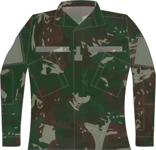 BLUSA (gandola) DE COMBATE CAMUFLADA do novo conjunto camuflado Exército