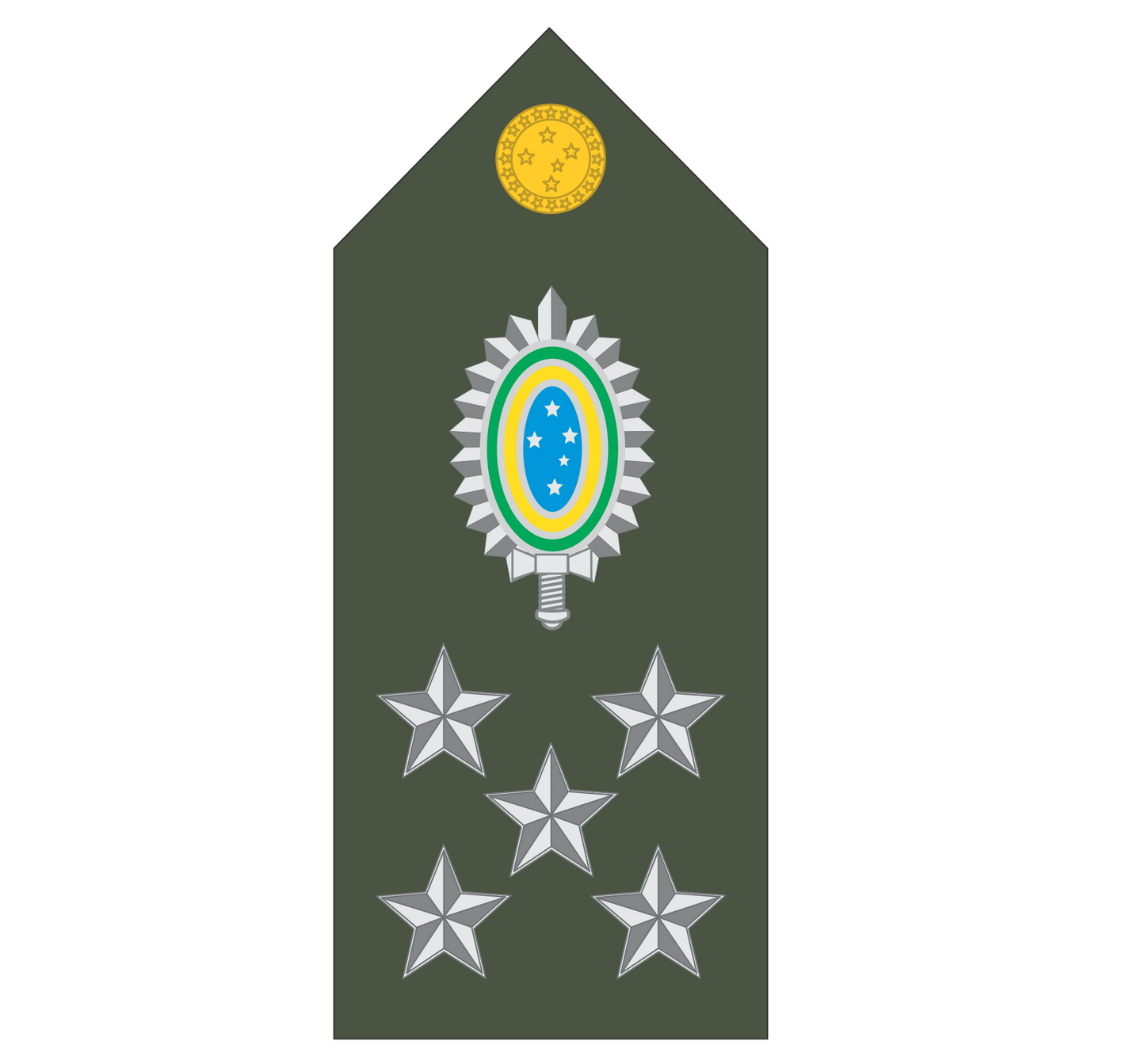 Platina ( ombreira ) Exército Brasileiro (par)
