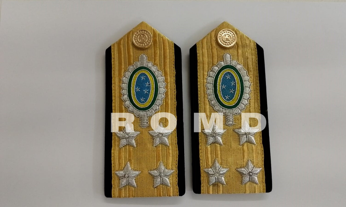 Platina de GALA ( ombreira ) Exército Brasileiro (par)