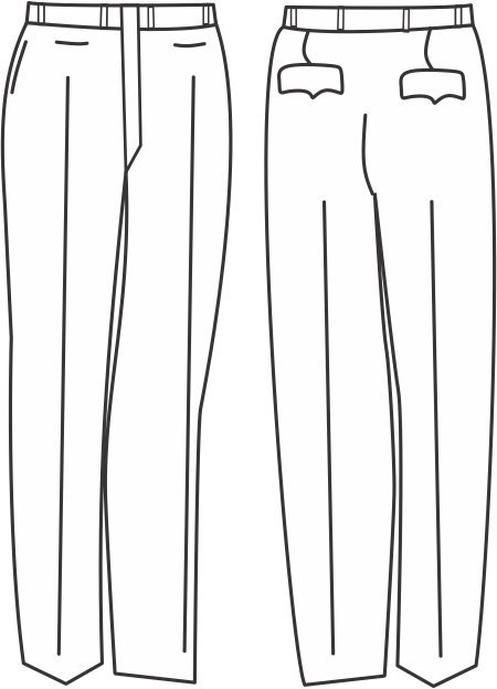 Calça masculina branca saúde do Exército