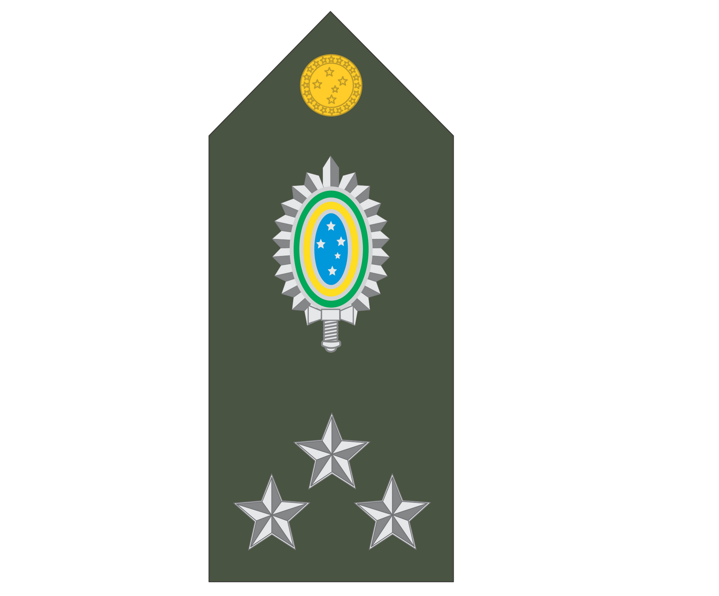 Platina ( ombreira ) Exército Brasileiro (par)