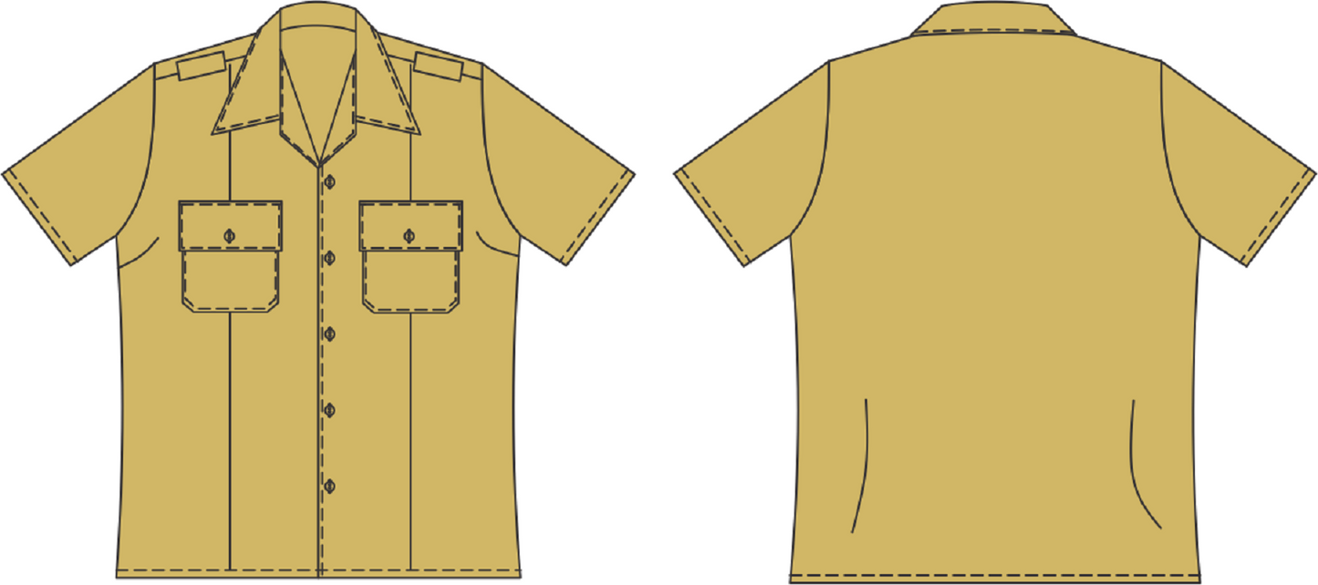 Camisa meia manga bege feminina