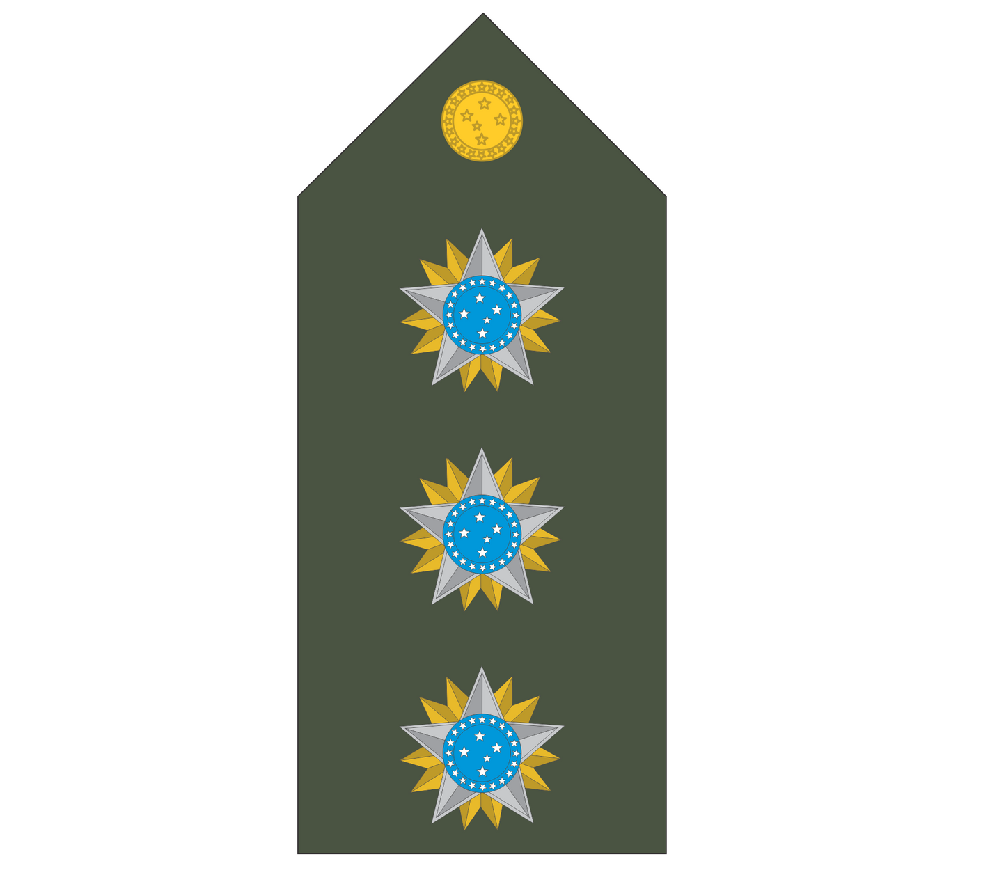 Platina ( ombreira ) Exército Brasileiro (par)