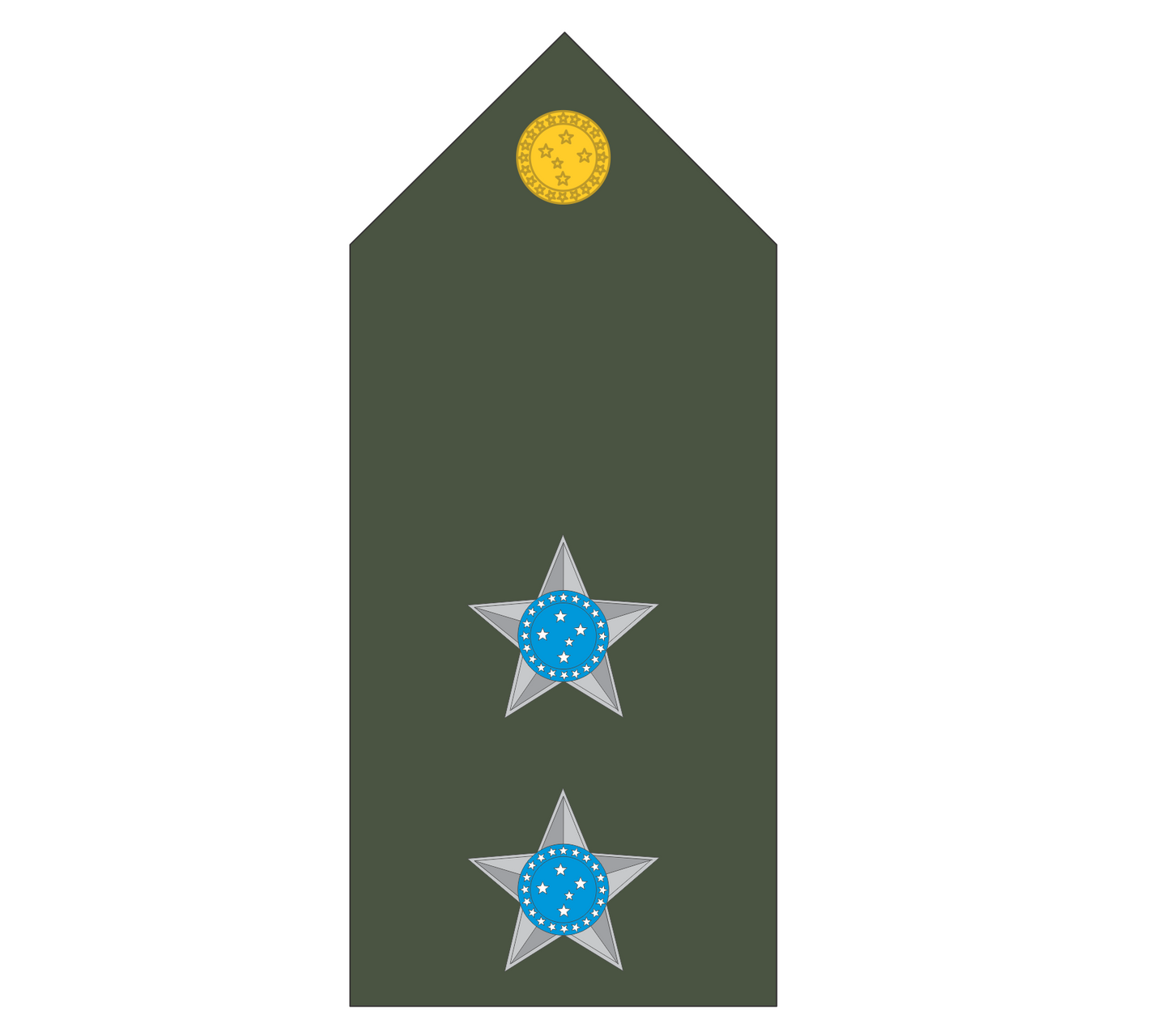 Platina ( ombreira ) Exército Brasileiro (par)