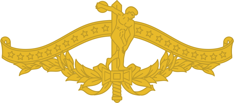 Distintivo metálico da Escola de Educação Física do Exército - EsEFEx