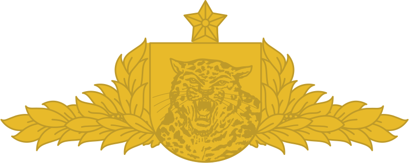 Distintivo metálico do Centro de Instrução de Guerra na Selva - CIGS