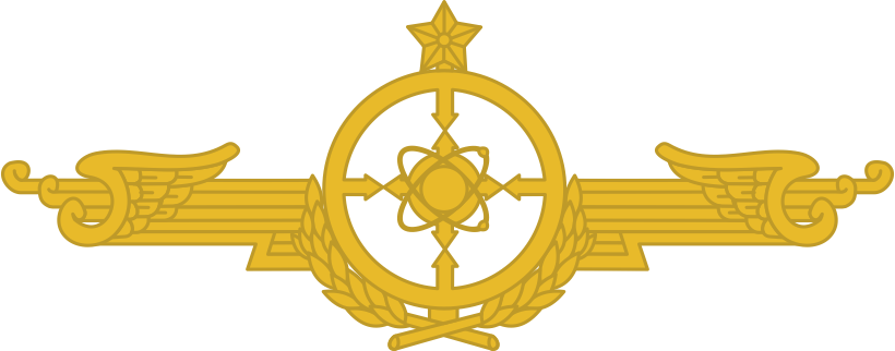 Distintivo metálico dos Cursos do Centro de Instrução de Guerra Eletrônica - CIGE