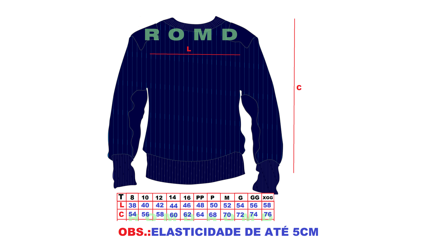 Uniforme Colégio Militar: SUÉTER AZUL-MARINHO COMPLETO