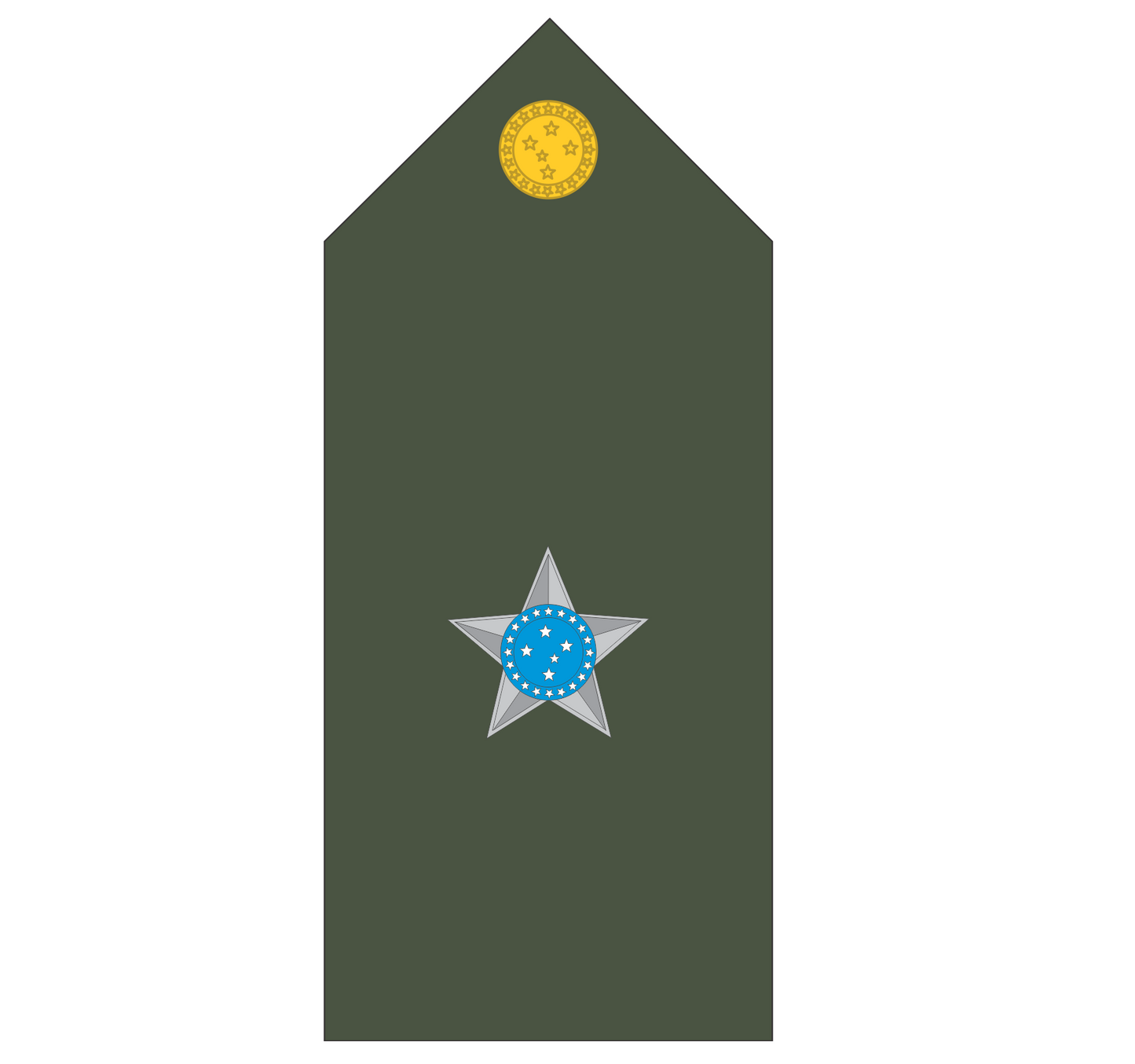 Platina ( ombreira ) Exército Brasileiro (par)