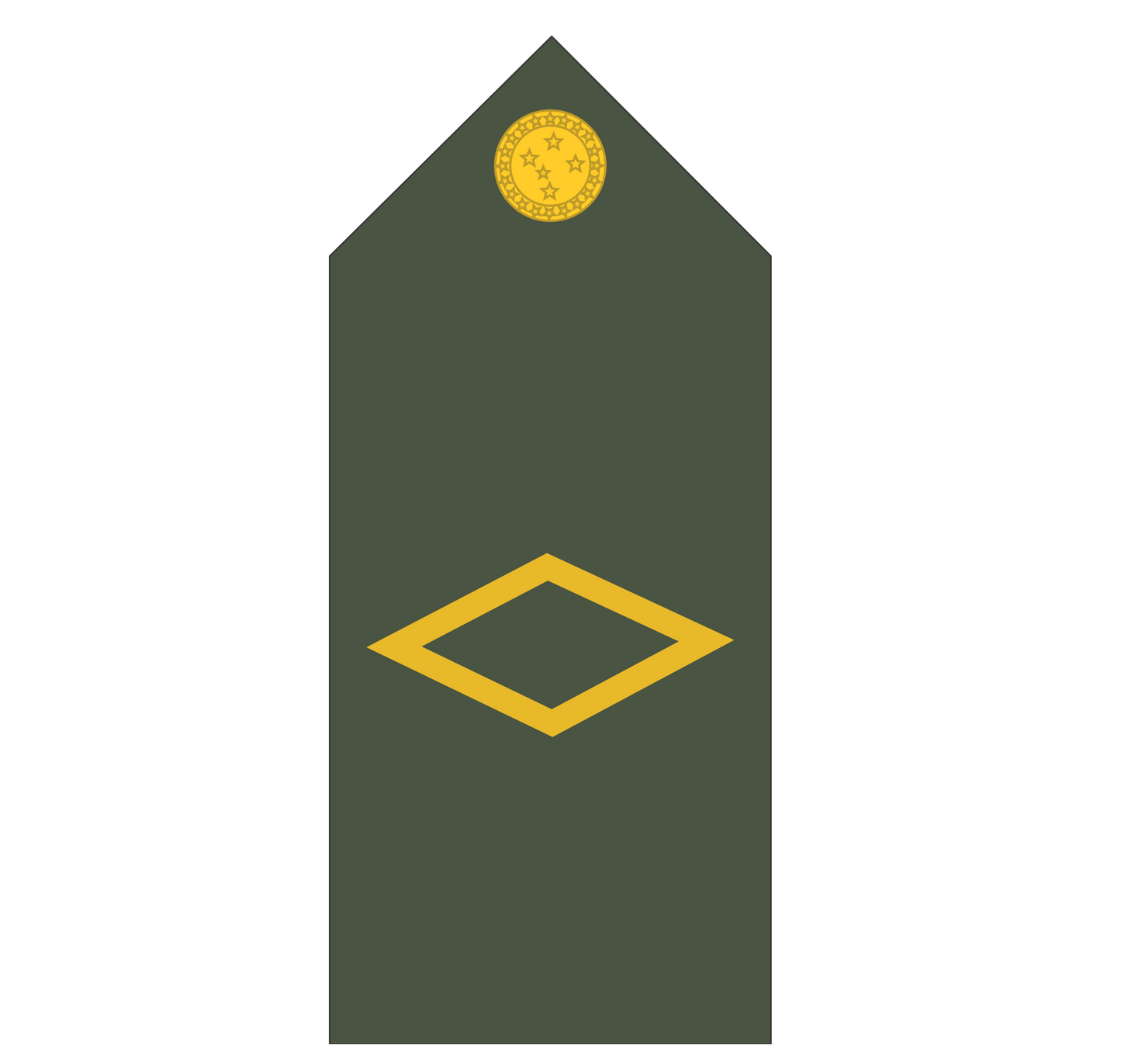 Platina ( ombreira ) Exército Brasileiro (par)