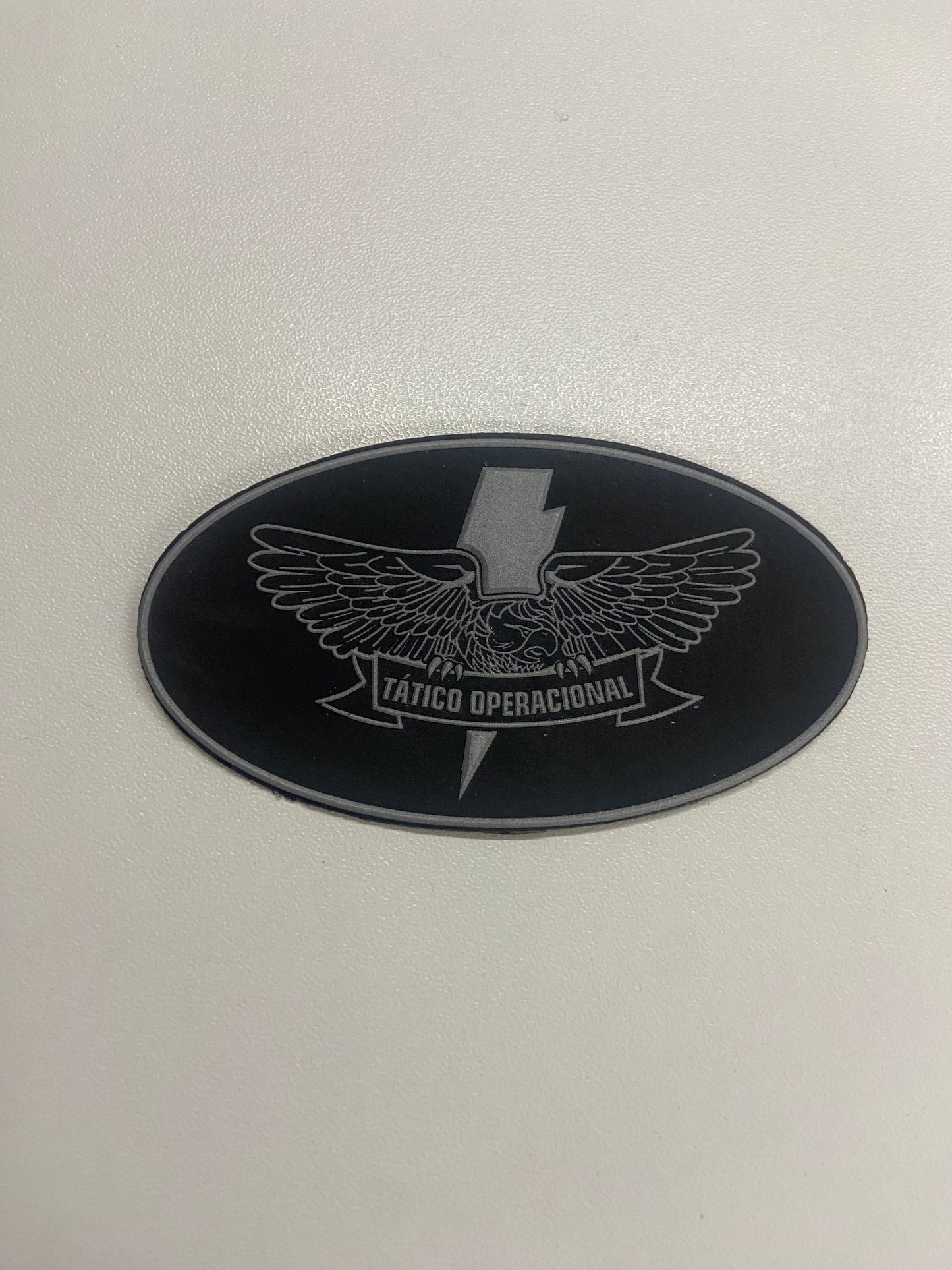 Distintivo emborrachado elipse TÁTICO OPERACIONAL mod.3