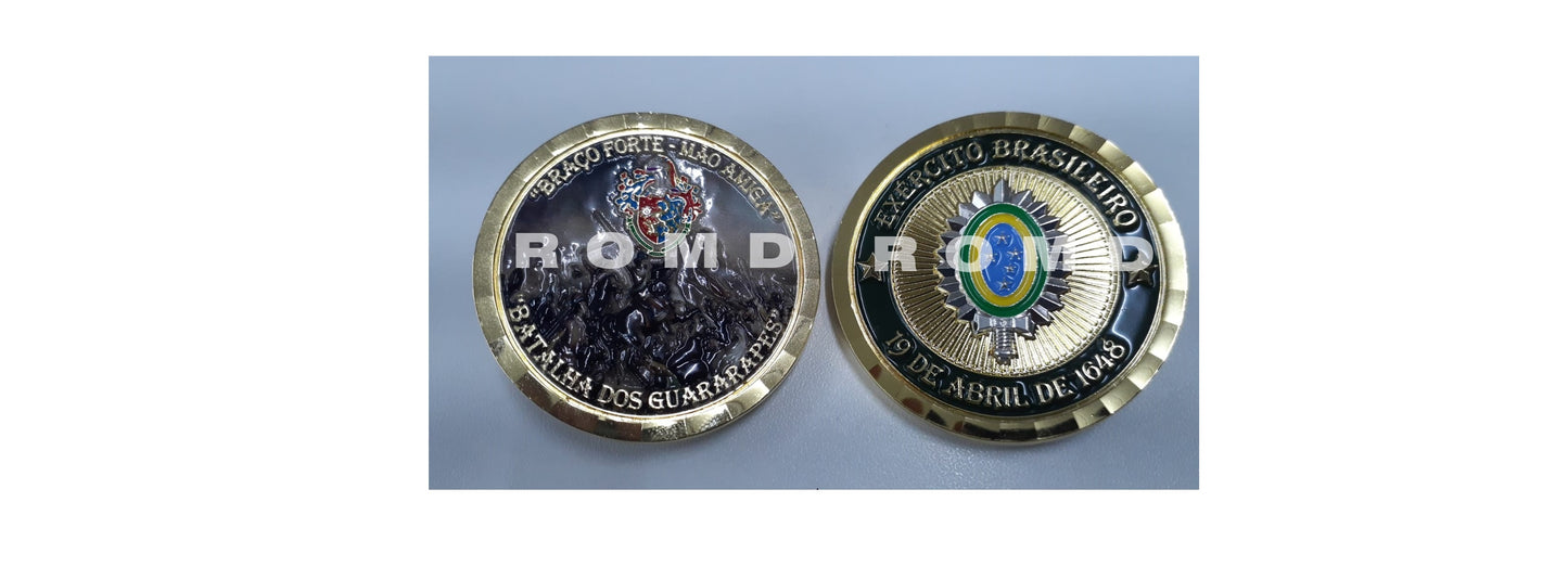MOEDA ( COIN ) EM 3D ALTO-RELEVO: INSTITUCIONAL EB