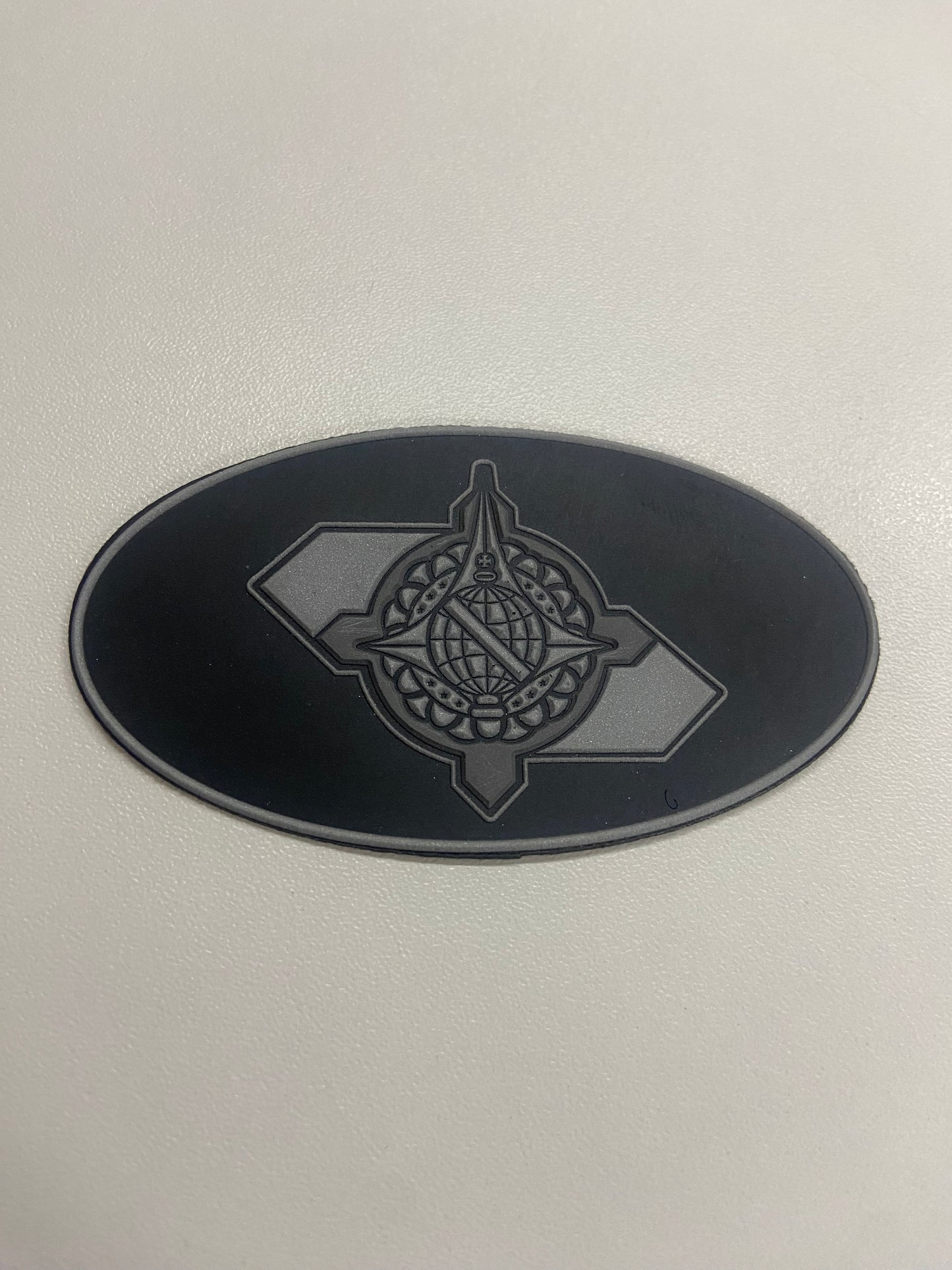 Distintivo emborrachado elipse Comunicação Social PMDF mod.2