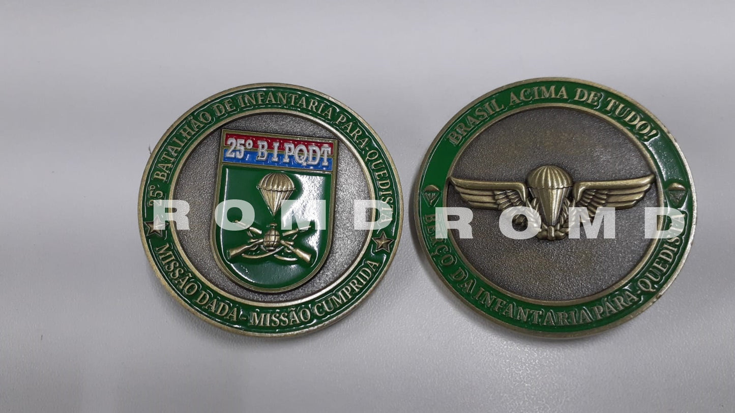 MOEDA ( COIN ) EM 3D ALTO-RELEVO: 25º BI PQDT