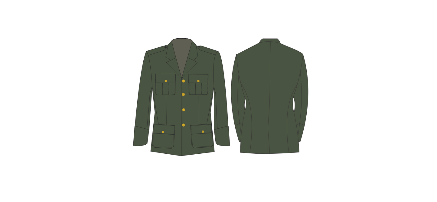 Túnica Masculina Exército