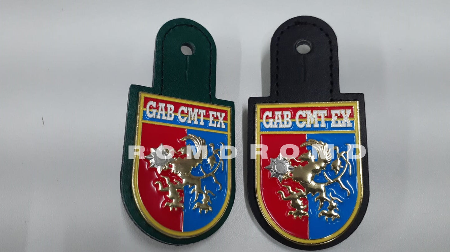 Distintivo metálico de Organização Militar GAB CMT EX - 3D ALTO-RELEVO (un)