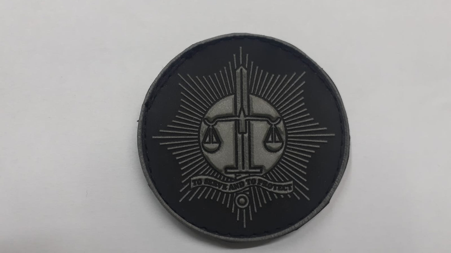 Distintivo emborrachado redondo DIREITOS HUMANOS