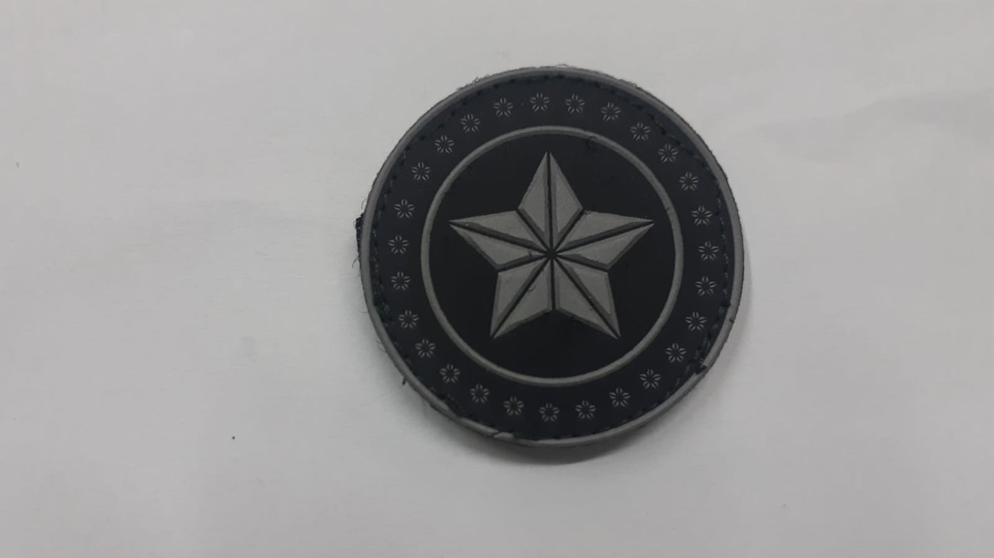 Distintivo emborrachado redondo ESTRELA PM