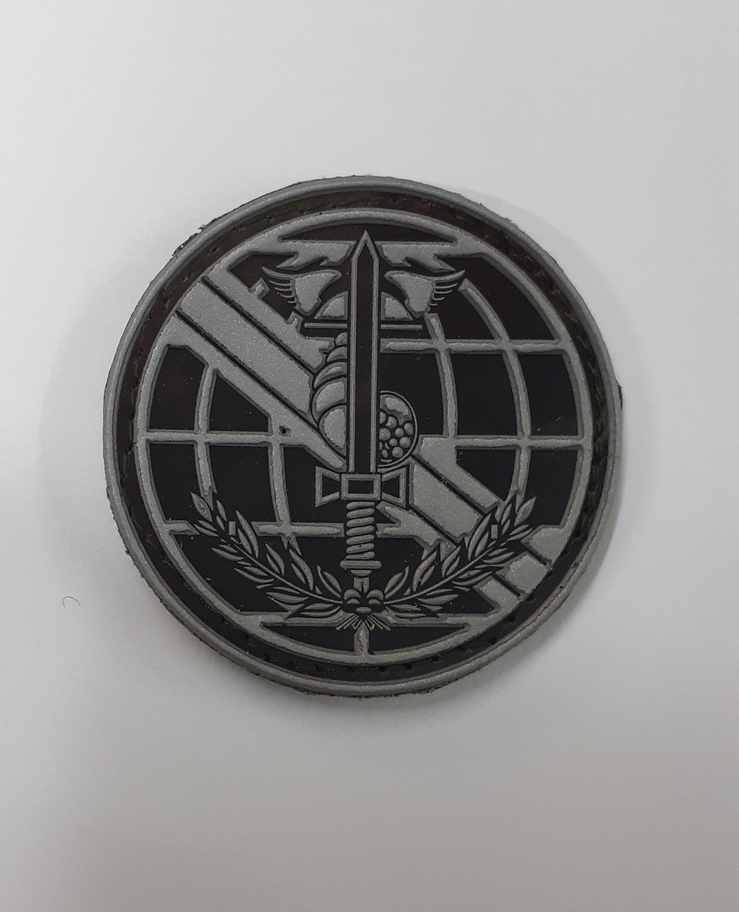 Distintivo emborrachado redondo INSTITUTO DE ECONOMIA E FINANÇAS DO EXÉRCITO - IEFEX