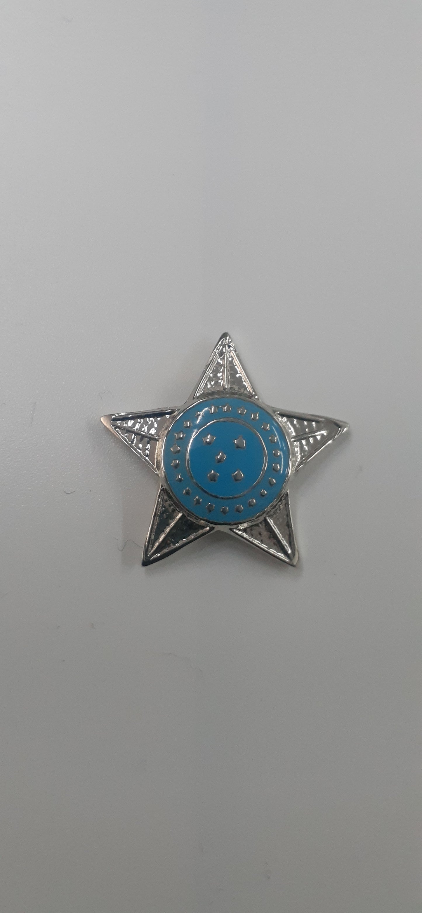 Estrela de metal para platina ou túnica do Exército (par)
