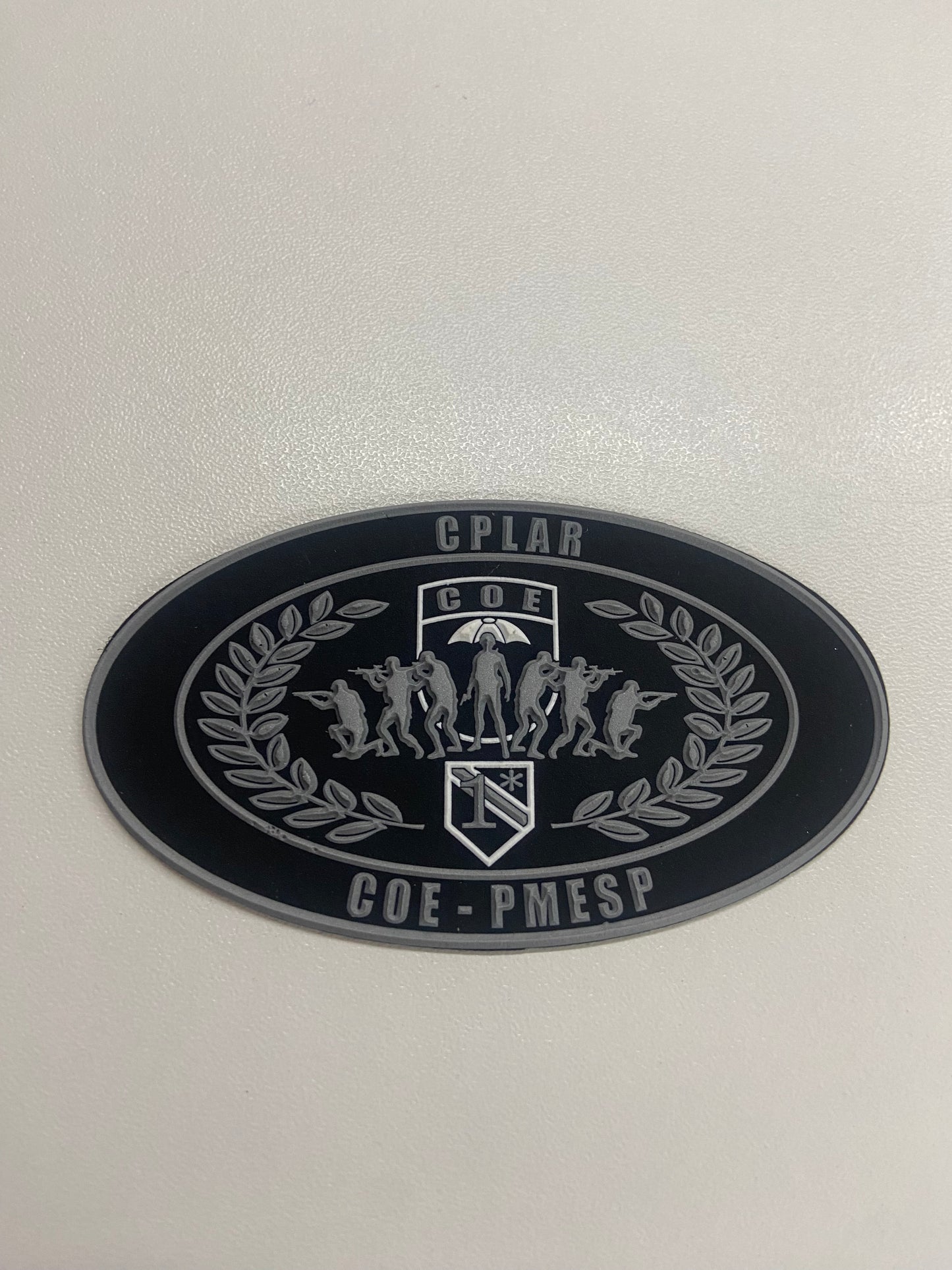 Distintivo emborrachado elipse CPLAR COE PMESP