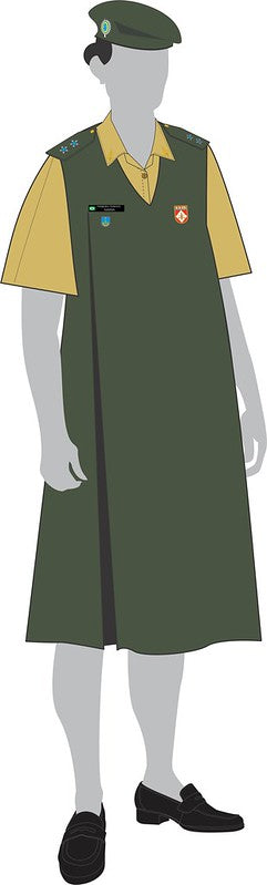 UNIFORME GESTANTE EXÉRCITO: 4° Uniforme de Gestante VESTIDO E CAMISA GESTANTE