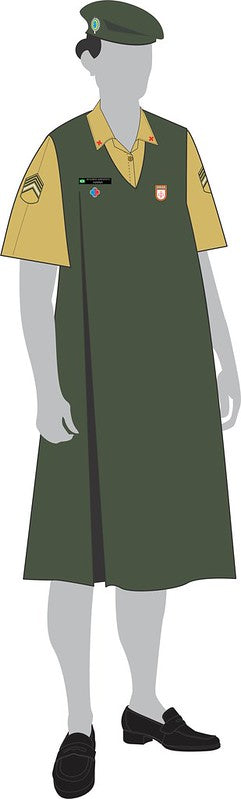 UNIFORME GESTANTE EXÉRCITO: 4° Uniforme de Gestante VESTIDO E CAMISA GESTANTE