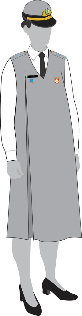 UNIFORME GESTANTE EXÉRCITO: 1° Uniforme de Gestante (CINZA)