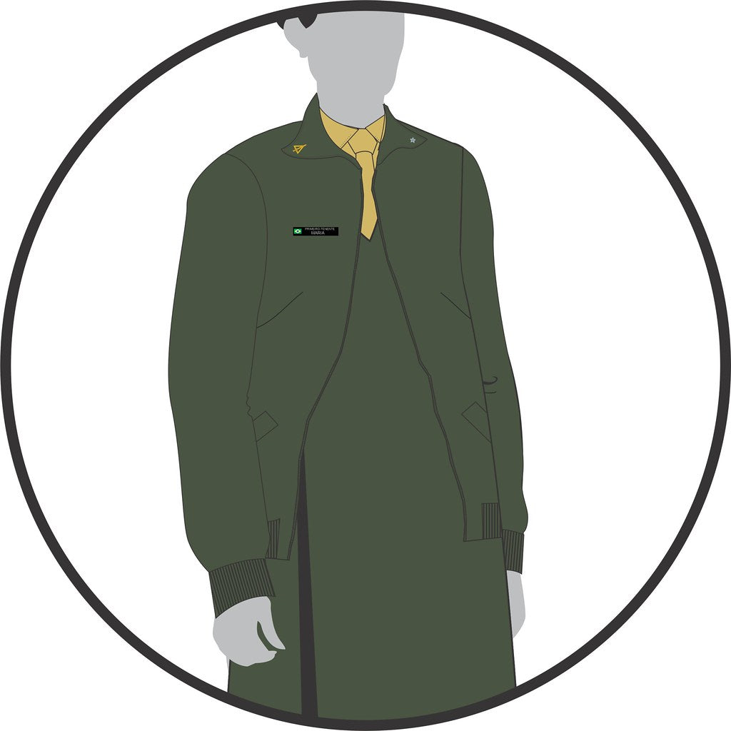 UNIFORME GESTANTE EXÉRCITO: 2° Uniforme de Gestante (VERDE)