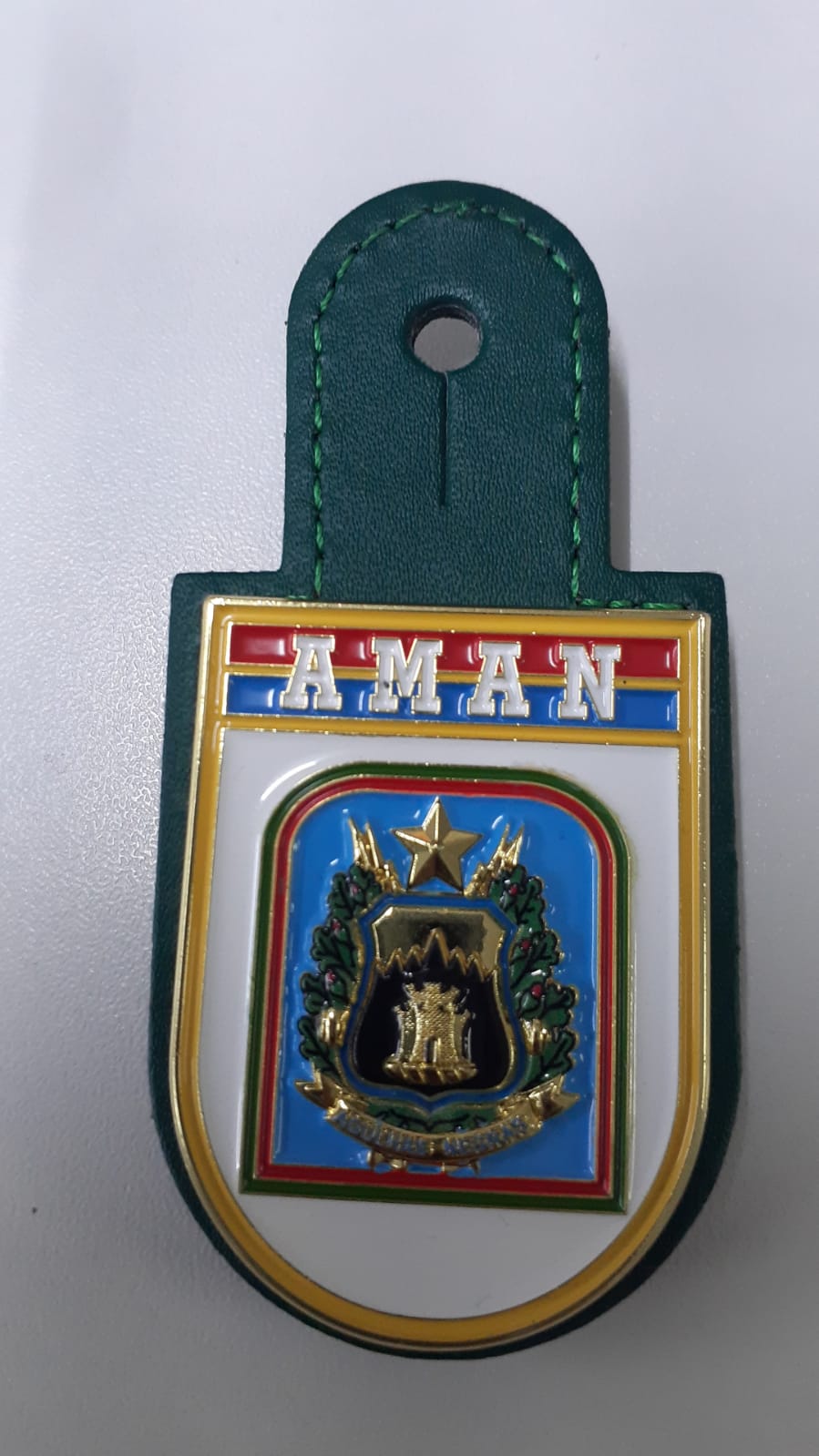 Distintivo metálico de Organização Militar AMAN - 3D ALTO-RELEVO (un)