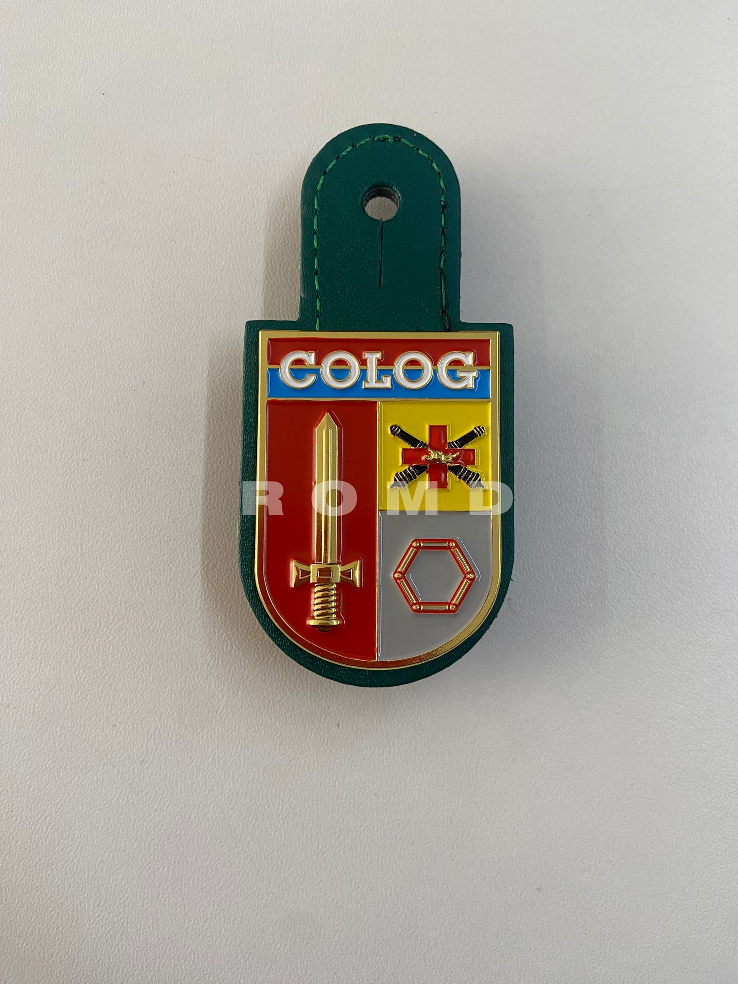 Distintivo metálico de Organização Militar COLOG - 3D ALTO-RELEVO (un)