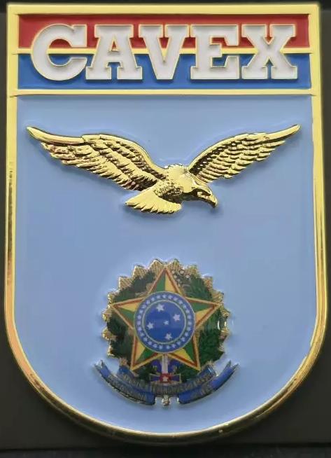 Distintivo metálico de Organização Militar modelo novo 3D ALTO-RELEVO (un)
