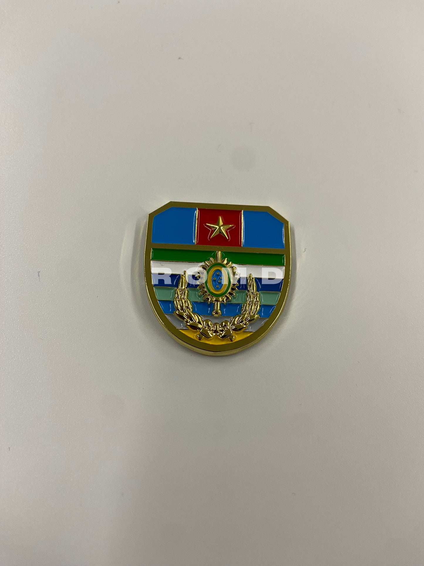 Distintivo Metálico CFO NPOR, CPOR - Curso de Formação de Oficiais da Reserva - 3D ALTO-RELEVO
