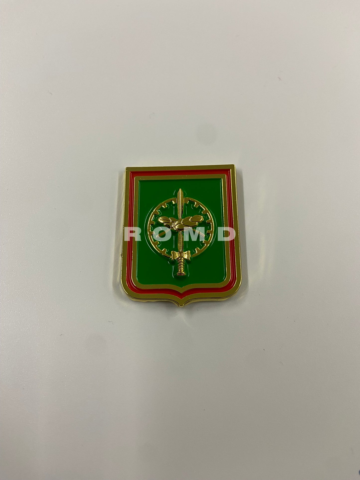 Distintivo Metálico CHQAO - Curso de Habilitação ao Quadro Auxiliar de Oficiais - 3D ALTO-RELEVO