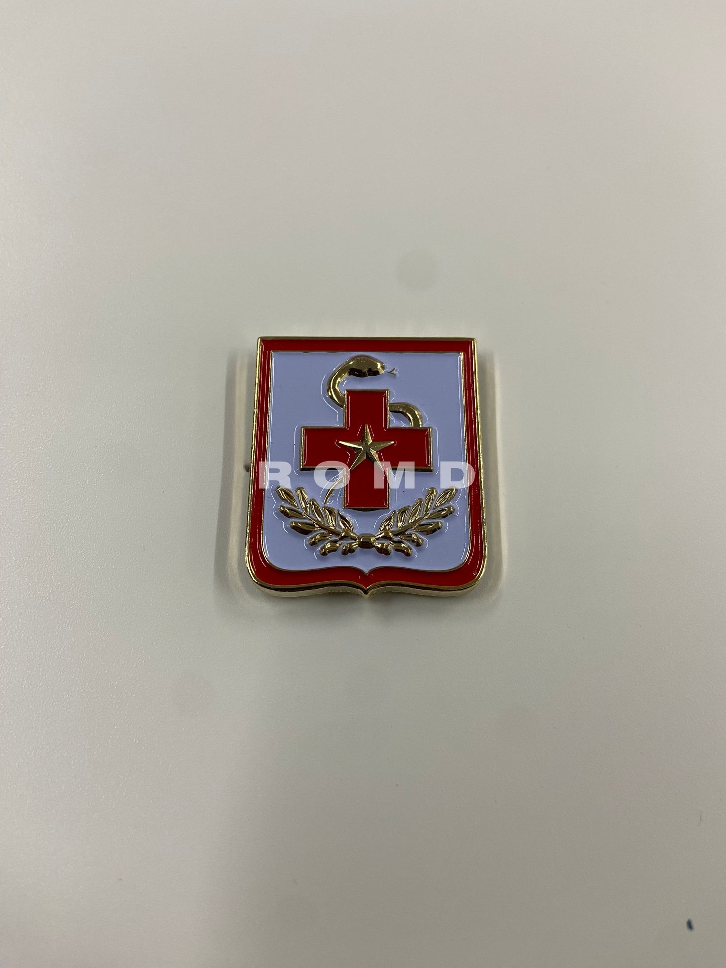 Distintivo Metálico CFO SAÚDE- Curso de Formação de Oficiais de Saúde - 3D ALTO-RELEVO