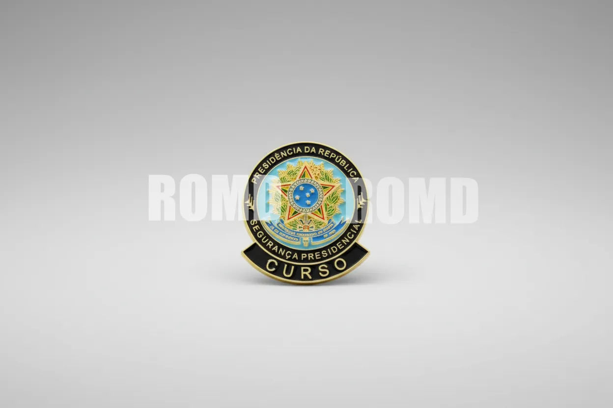 Distintivo Metálico de BOLSO EXÉRCITO - 3D ALTO-RELEVO fixação PINO