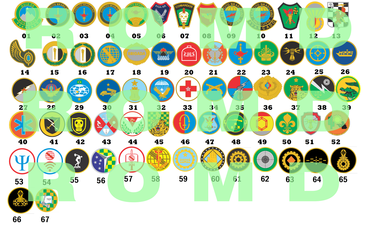 Distintivo Metálico GRUPO "E" EXÉRCITO - 3D ALTO-RELEVO
