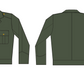Blusão verde-oliva Masculino Exército