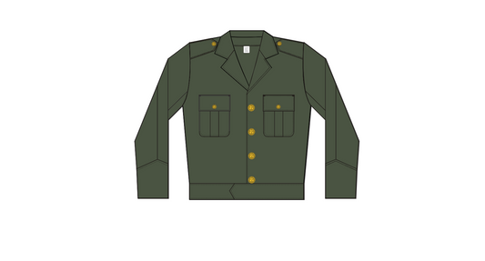 Blusão verde-oliva Masculino Exército