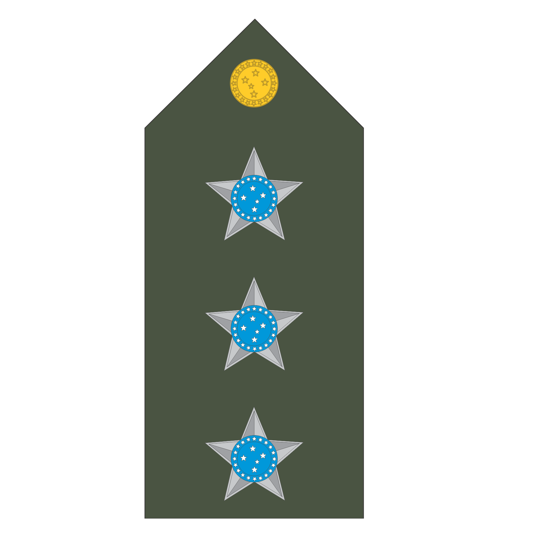 Platina ( ombreira ) Exército Brasileiro (par) – ROMD Artigos Militares