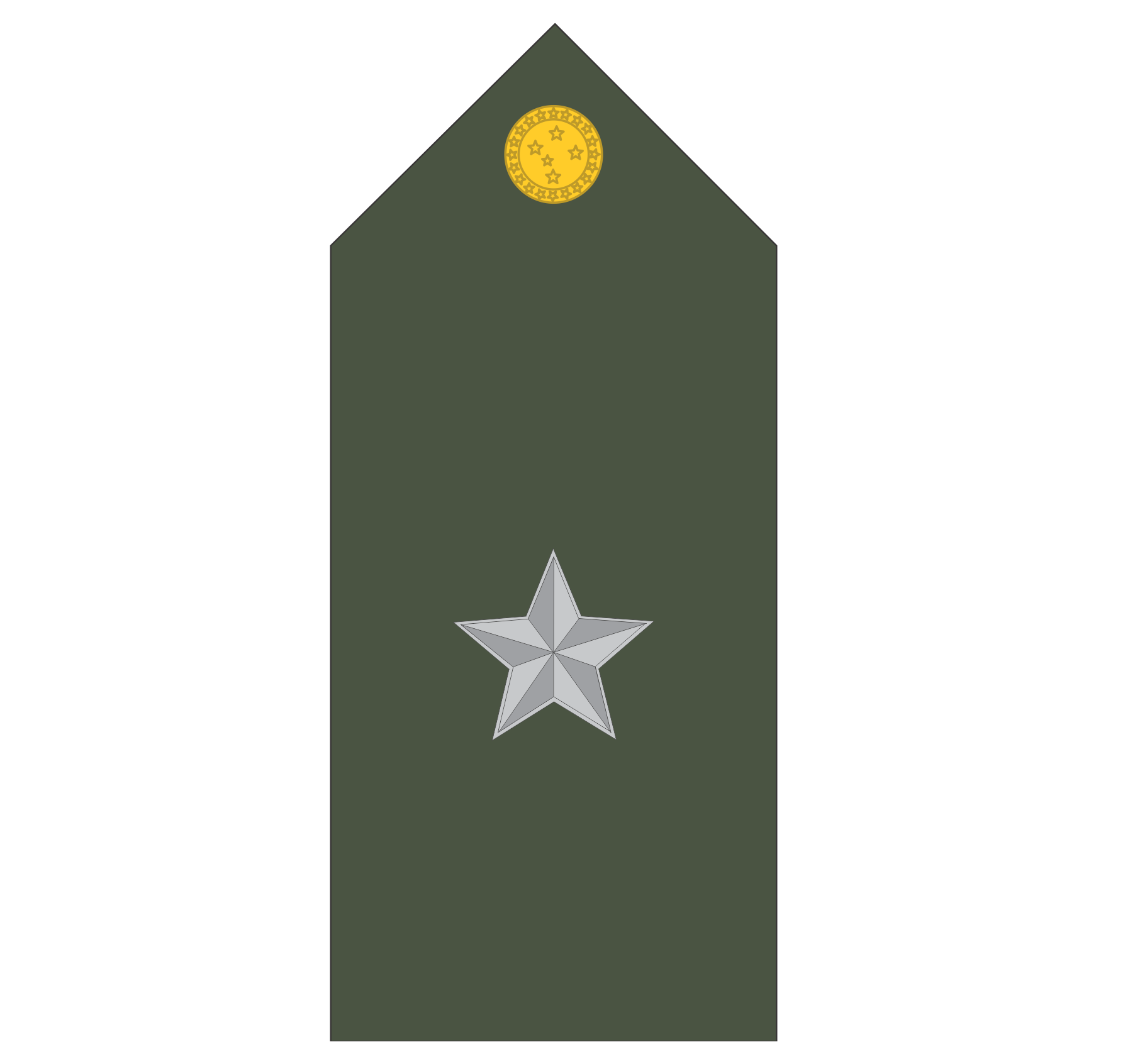 Platina ( ombreira ) Exército Brasileiro (par) – ROMD Artigos Militares