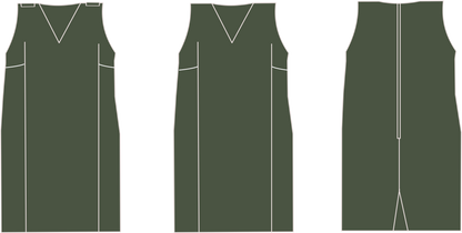 VESTIDO VERDE-OLIVA PARA GESTANTE Exército