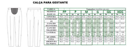 Uniforme Exército: Calça branca para gestante