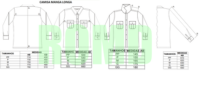 Camisa manga comprida bege