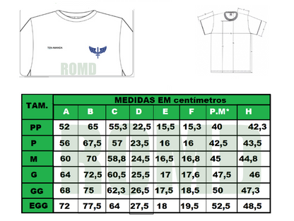 Uniforme FAB: Camisa de manga curta branca com gládio e nome