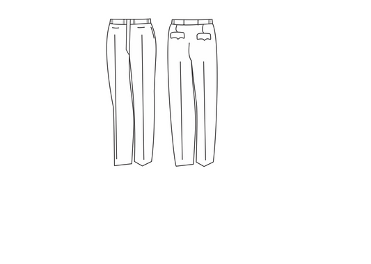 Uniforme Exército: Calça branca de saúde (unissex) medidas femininas