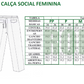 Uniforme Exército: Calça branca de saúde (unissex) medidas femininas