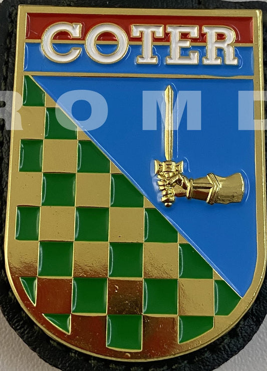Distintivo metálico de Organização Militar COTER - 3D ALTO-RELEVO (un) MODELO NOVO