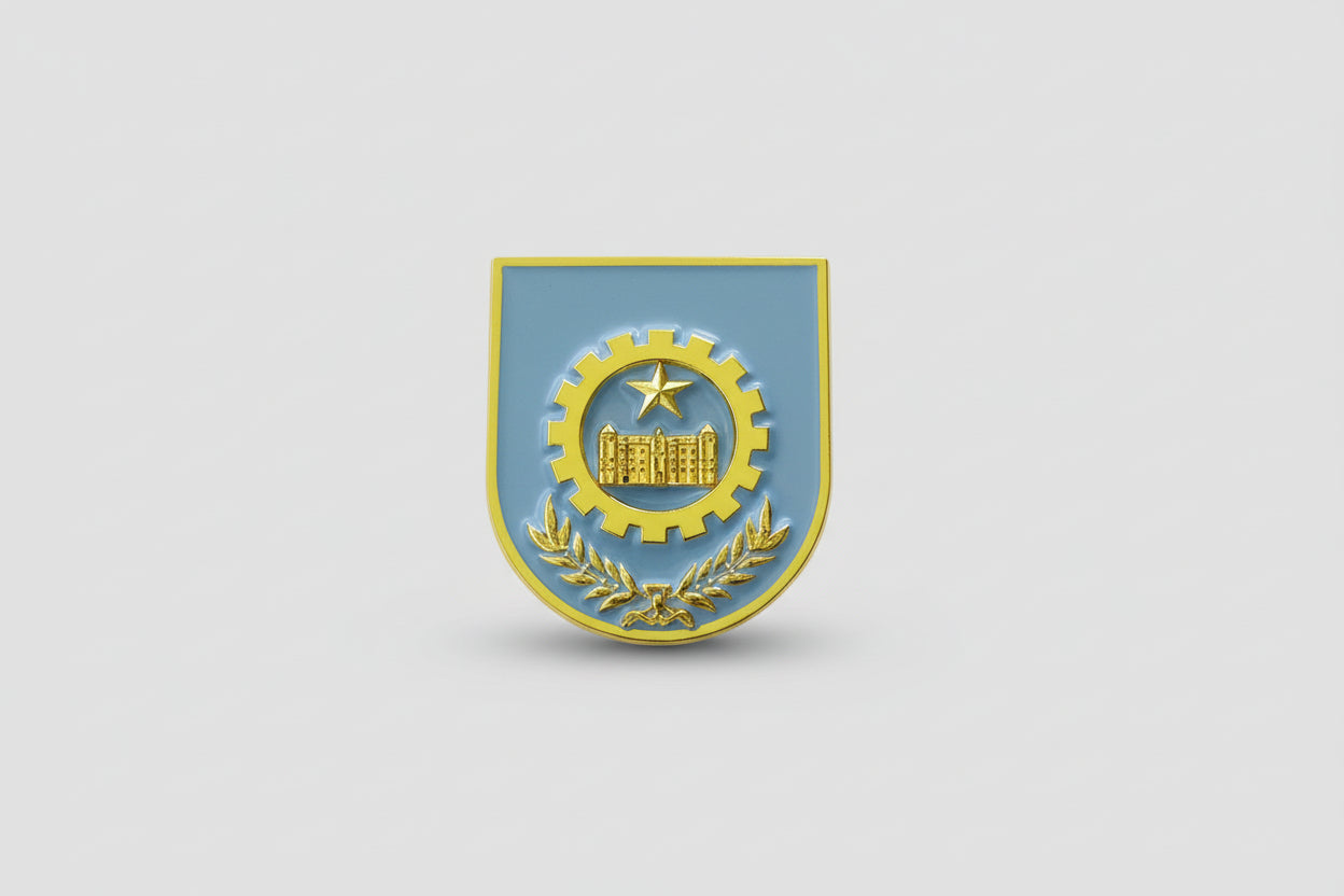Distintivo Metálico de BOLSO (formação) EXÉRCITO - 3D ALTO-RELEVO fixação PINO