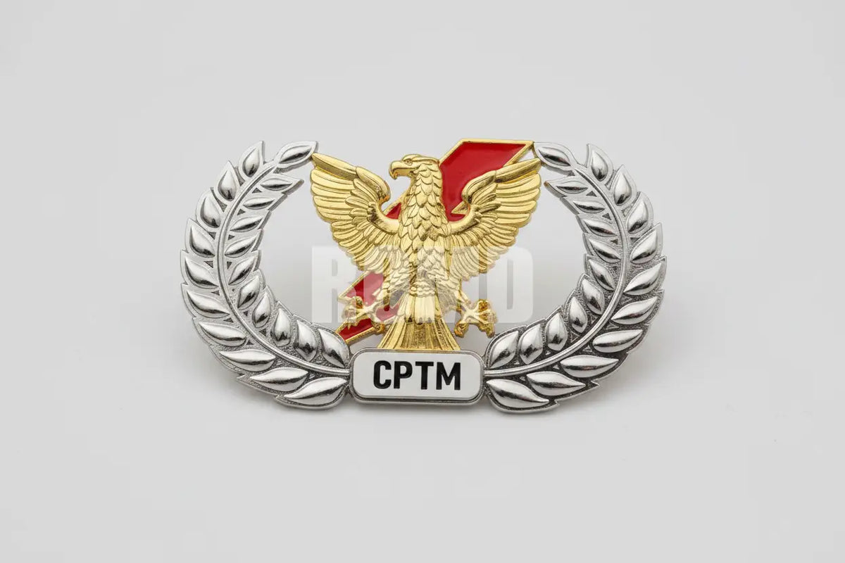 Distintivo Metálico CPTM alto-relevo 3D